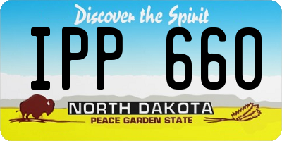 ND license plate IPP660
