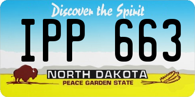 ND license plate IPP663