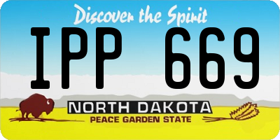 ND license plate IPP669