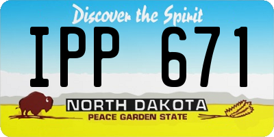 ND license plate IPP671