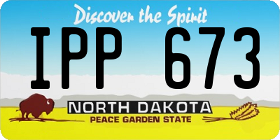 ND license plate IPP673