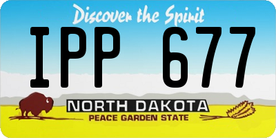 ND license plate IPP677