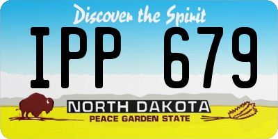 ND license plate IPP679