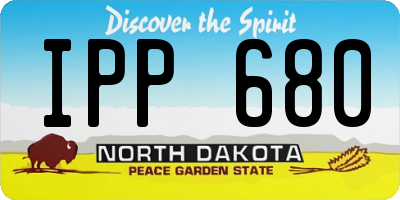 ND license plate IPP680
