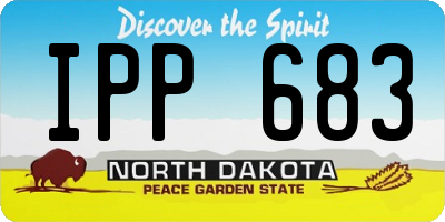 ND license plate IPP683