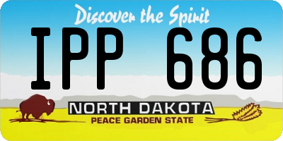 ND license plate IPP686