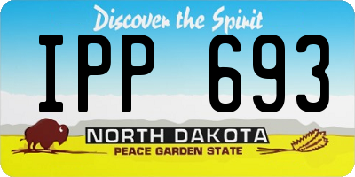 ND license plate IPP693