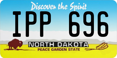 ND license plate IPP696