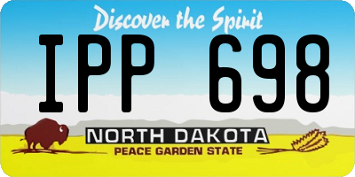 ND license plate IPP698
