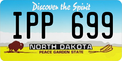 ND license plate IPP699