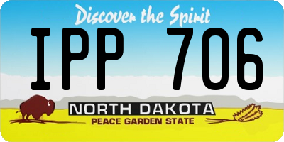 ND license plate IPP706