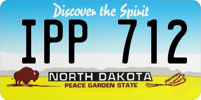 ND license plate IPP712