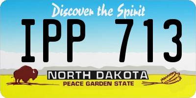 ND license plate IPP713