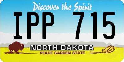 ND license plate IPP715