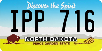 ND license plate IPP716