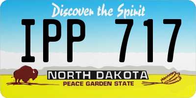 ND license plate IPP717