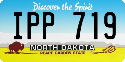 ND license plate IPP719