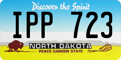ND license plate IPP723