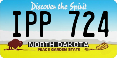 ND license plate IPP724