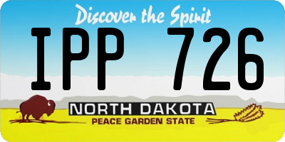 ND license plate IPP726