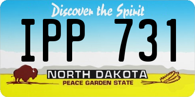 ND license plate IPP731