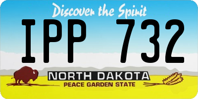 ND license plate IPP732