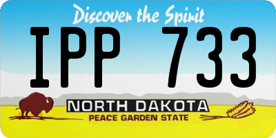 ND license plate IPP733