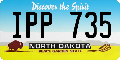 ND license plate IPP735