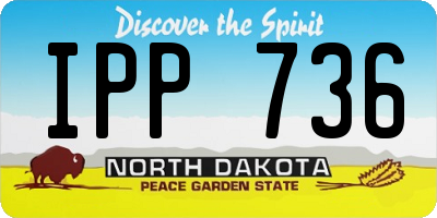 ND license plate IPP736