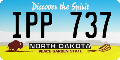 ND license plate IPP737