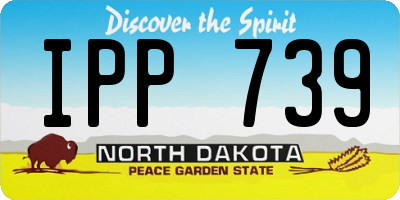 ND license plate IPP739