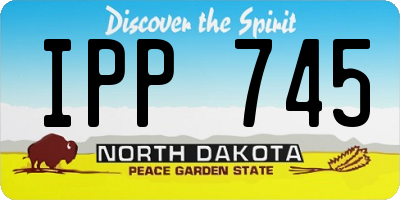 ND license plate IPP745