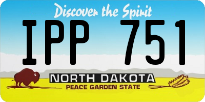 ND license plate IPP751