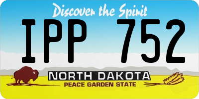 ND license plate IPP752