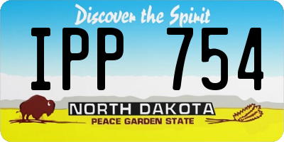 ND license plate IPP754