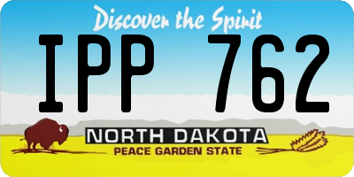 ND license plate IPP762