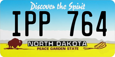 ND license plate IPP764