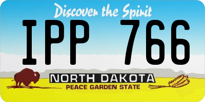 ND license plate IPP766