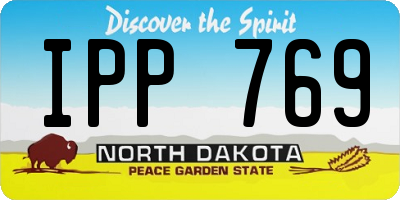 ND license plate IPP769