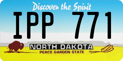 ND license plate IPP771