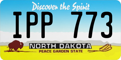ND license plate IPP773