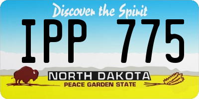 ND license plate IPP775