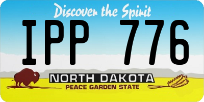 ND license plate IPP776