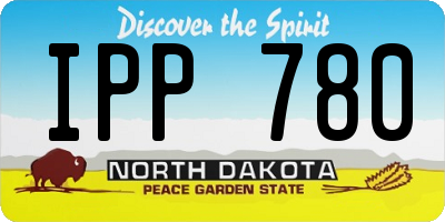 ND license plate IPP780