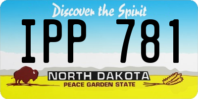 ND license plate IPP781