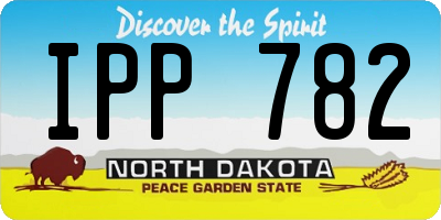ND license plate IPP782