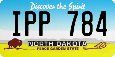ND license plate IPP784