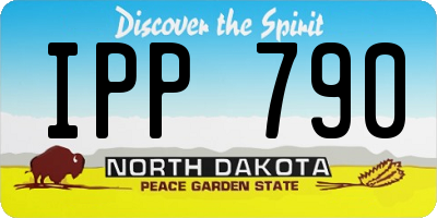 ND license plate IPP790