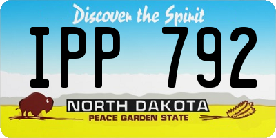ND license plate IPP792