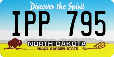 ND license plate IPP795